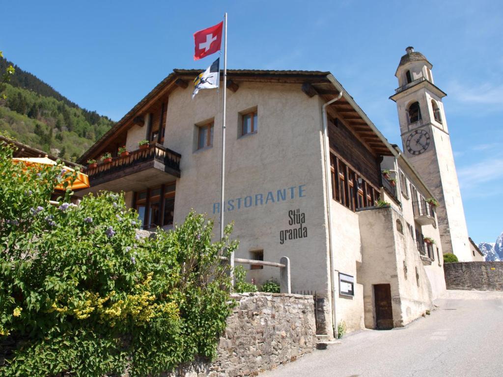 Hotel Stuea Granda Soglio Exterior foto
